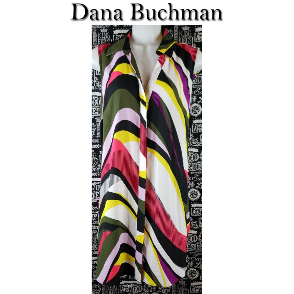 Dana Buchman Sleeveless Tunic Shirt NWT Sz Large